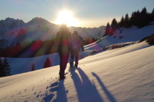 Coucher de soleil à Montgellafrey