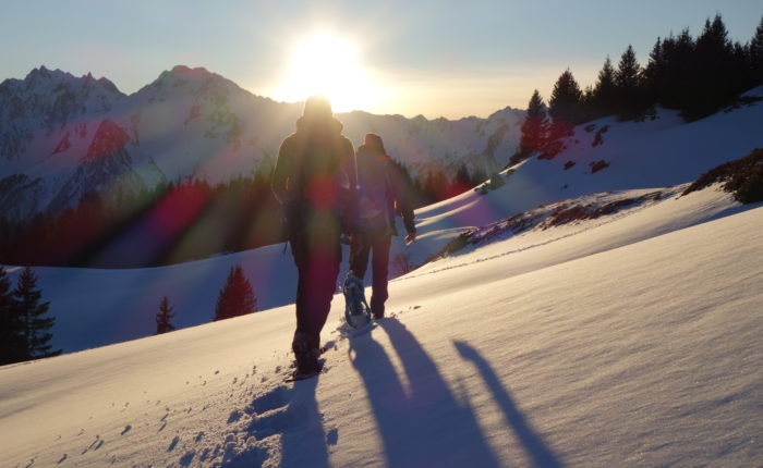 Coucher de soleil à Montgellafrey