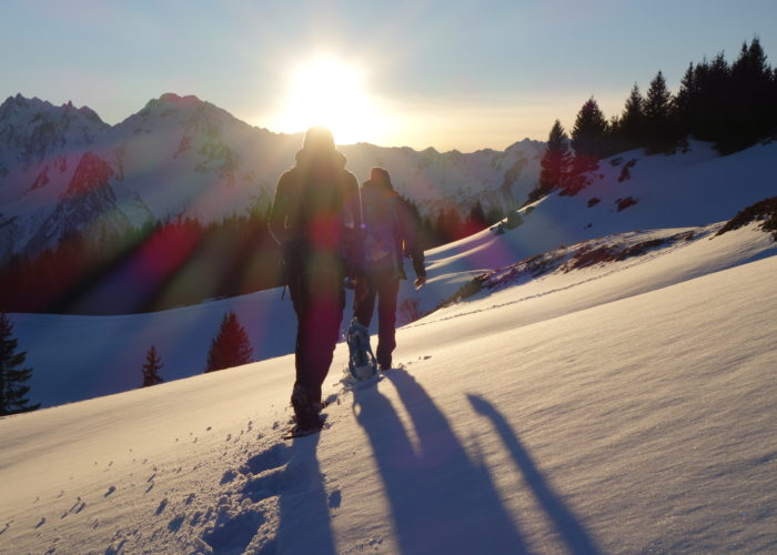Coucher de soleil à Montgellafrey