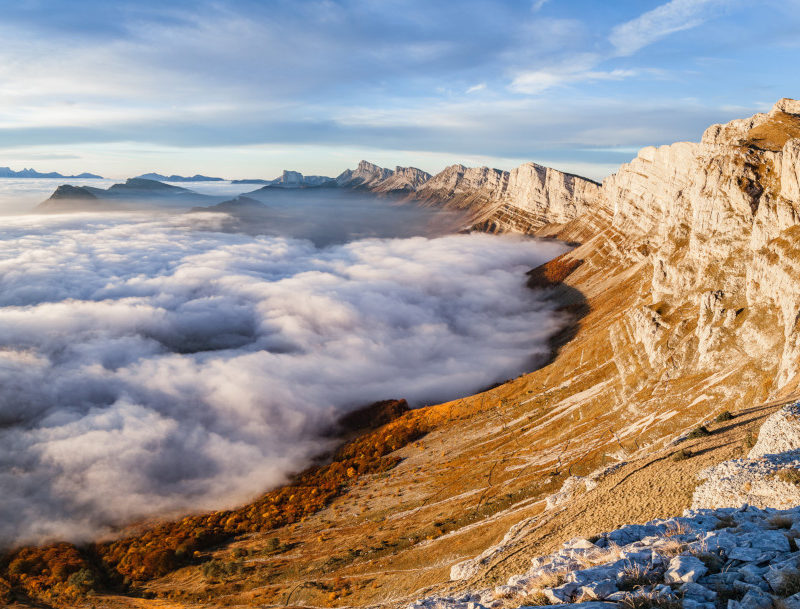 Falaises du Vercors, barrière orientale
