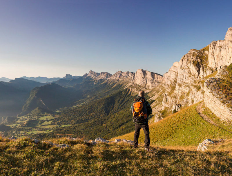 PNR Vercors (38) - le Pas de la Balme et les falaises de la barrière orientale